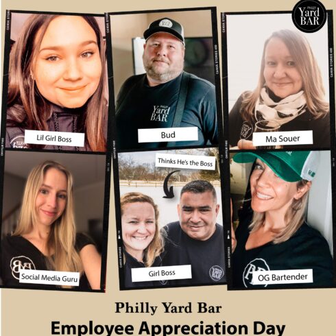 Philly Yard Bar Employee Appreciation Day Collage