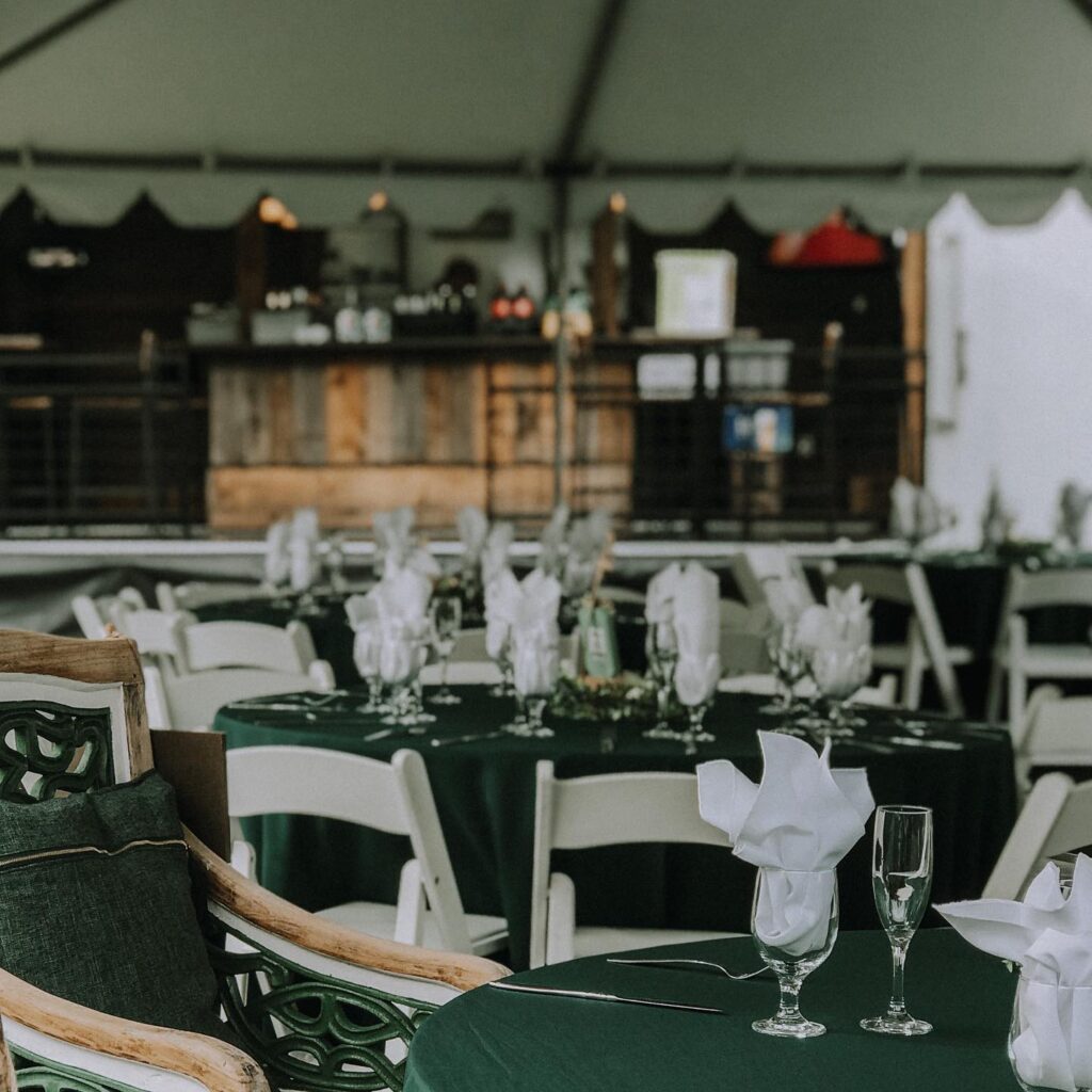 Why a Mobile Bar Elevates Your Philadelphia Wedding 2 Wedding Venue with decorated tables and chairs